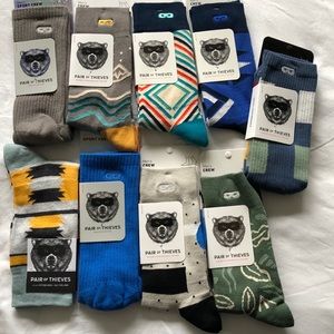 9 pairs of Pair of Thieves Socks men size 8-12 new